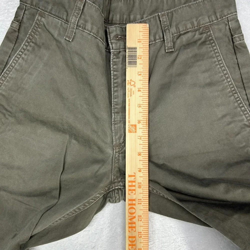 Levi's Slim Fit Chino Pants Men Olive Green Cotton Twill Classic Pockets - 29X30